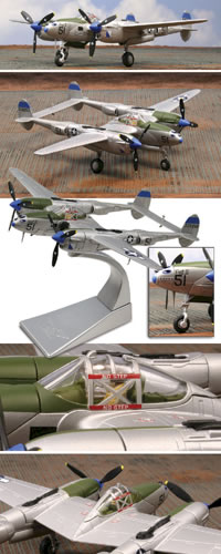 P-38 Lightning model - 1/72 diecast