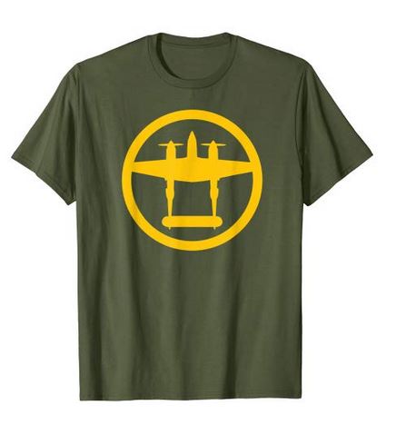 P-38 Lightning Shirt Olive Drab