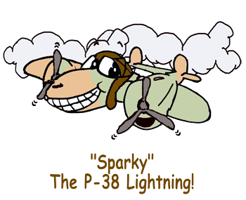 "Sparky" the P-38 Lightning Plane