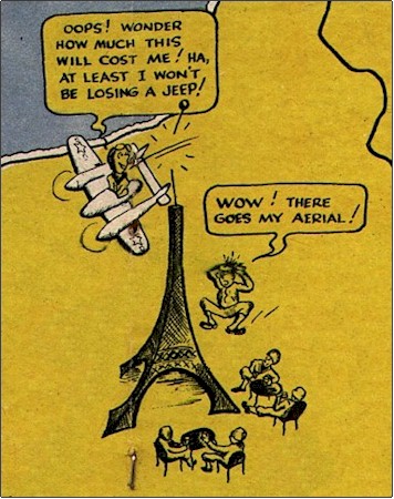 Cartoon Oops Eiffel