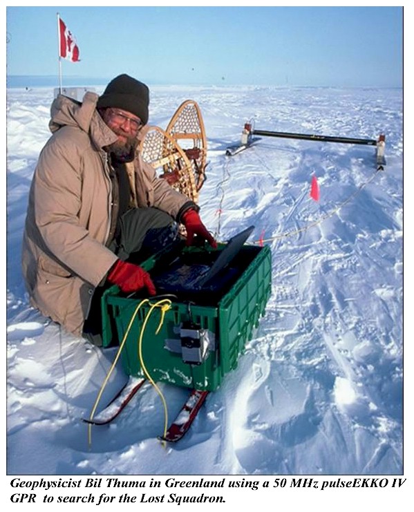 Bill Thuma in Greenland with GPR
