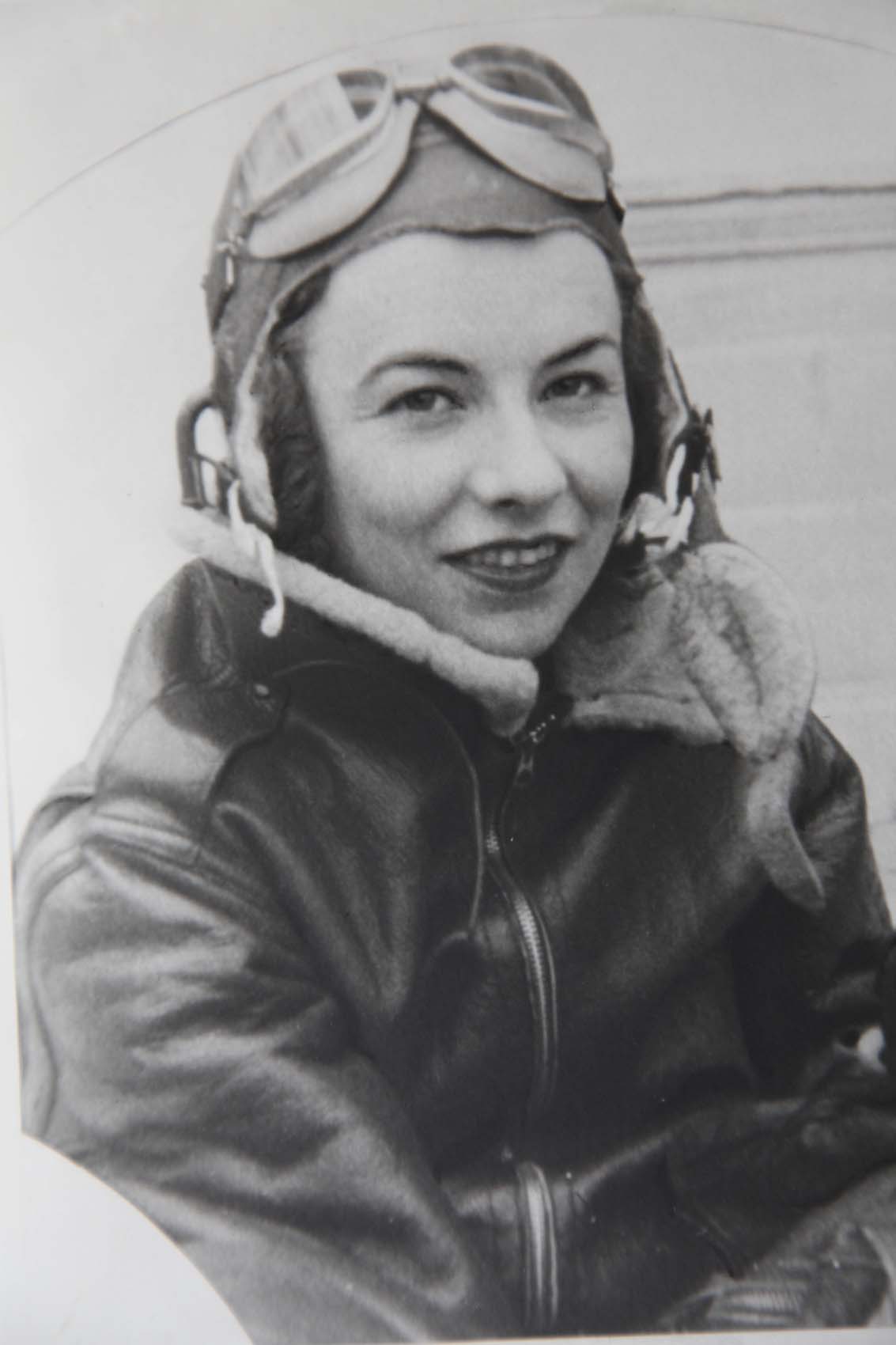 Mary Lou in full pilot's gear