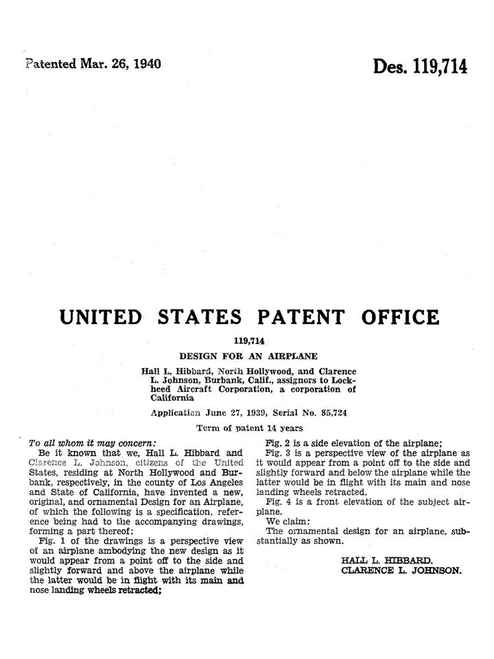 P-38 Patent