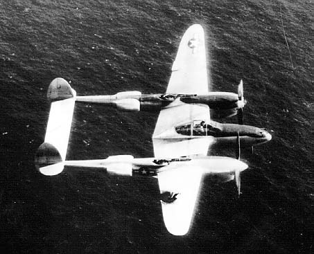 DAMAGED P-38