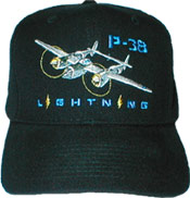 Embroidered P‑38 Lightning hat
