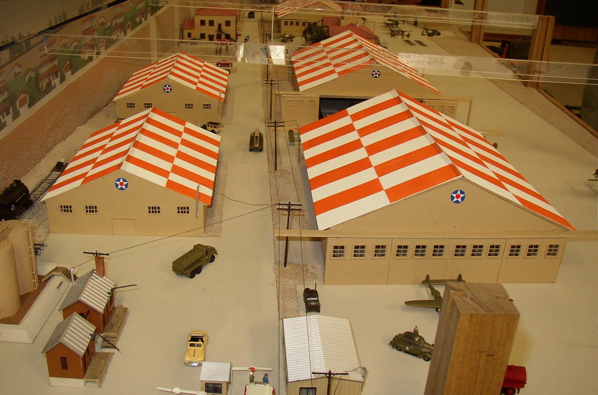 Diorama Lineup of hangars