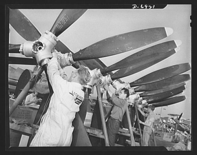 P-38 Assembly Lockheed Plant