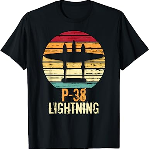 Vintage Style P-38 Lightning Sunsset